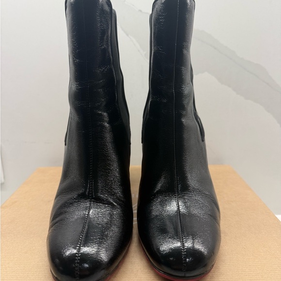 Christian Louboutin Black and Red Heeled Boots - Picture 7 of 10